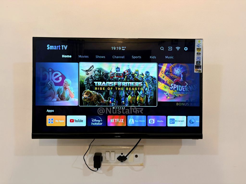 55" Smart LED TV with Netflix, Disney+ Hotstar & YouTube