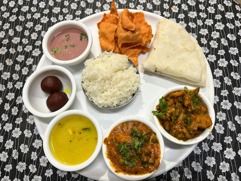 Authentic Pure Veg Konkani Thali & Solkadhi